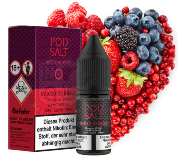 Pod Salt - Mixed Berries - Nikotin 20mg/ml