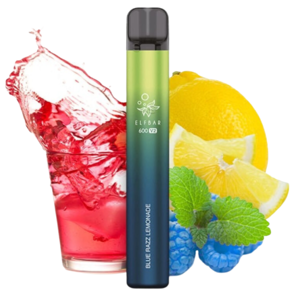 ELFBAR 600 V2 Blue Razz Lemonade Nikotin 20mg/ml
